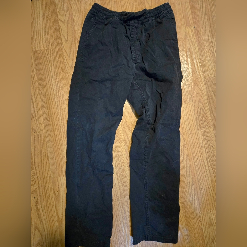 vans small black relaxed fit pants